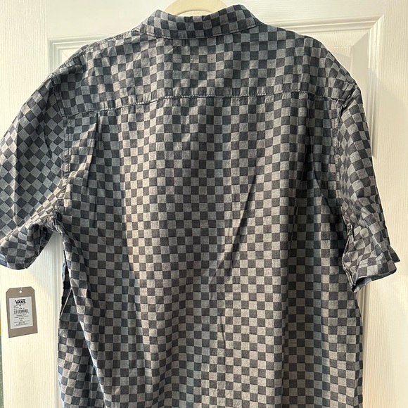 Vans black/grey classic check short sleeve button XL shirt - NWT - Picture 2 of 4